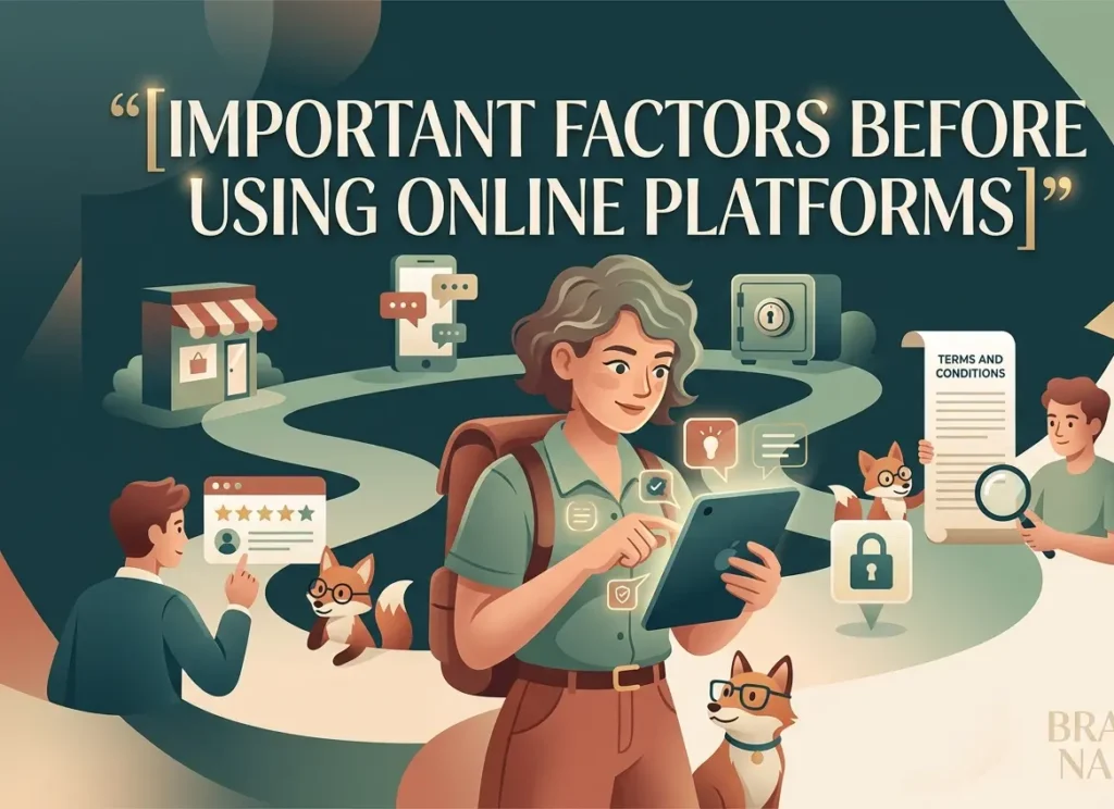 important factors before using online platforms